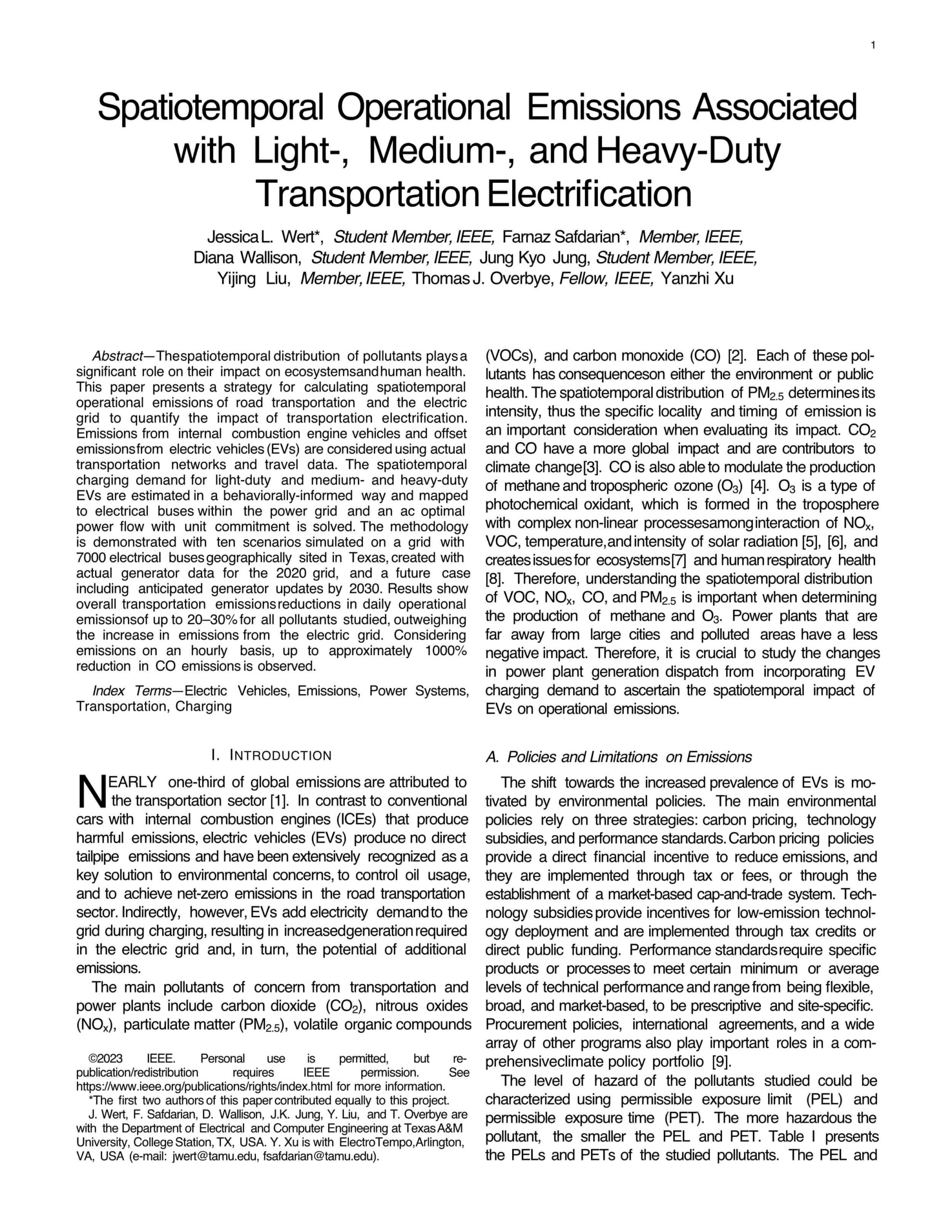 ElectroTempo | Paper | Spatiotemporal Operational Emissions Associated with Light-, Medium-, and Heavy-Duty Transportation Electrification