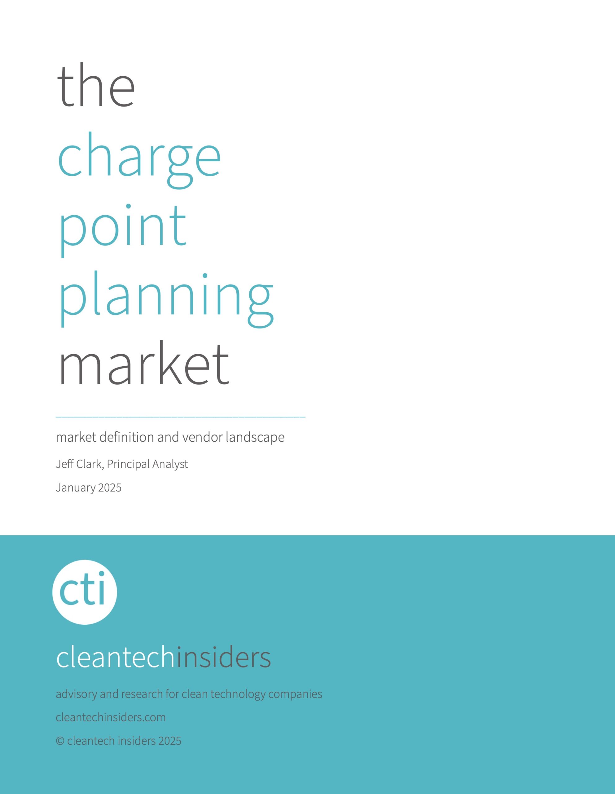 Charge Point Planning Report - Cleantech Insiders, Q1 2025