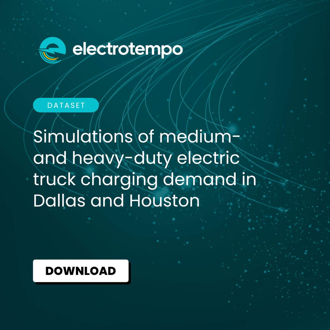 ElectroTempo | Dataset | Medium- and Heavy-Duty Truck Charging Demand Simulation Data – Dallas & Houston